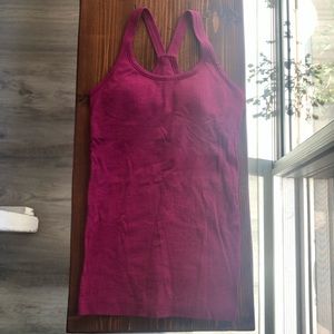 Lululemon Racerback Magenta Top
